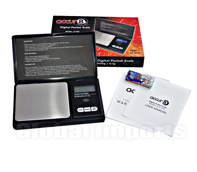 SC-51 SCALE ACCUR 8 DIGITAL POCKET SCALE