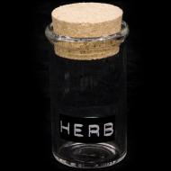 "HERB" Cork Nug Jar